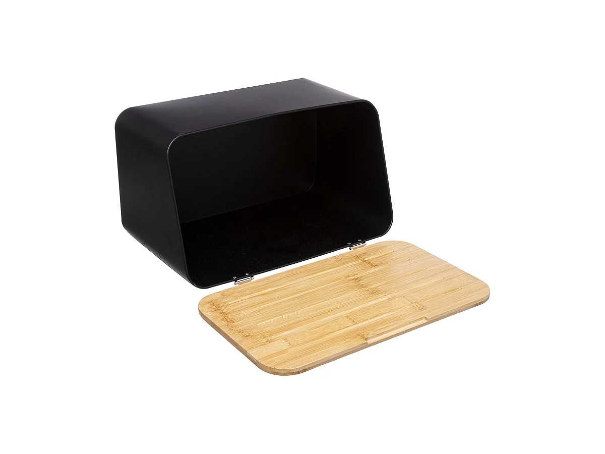 Boîte à Pain & Planche à Découper "Neo" 37cm Noir