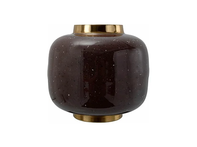 Vase Rond Design "Typo" 20m Marron