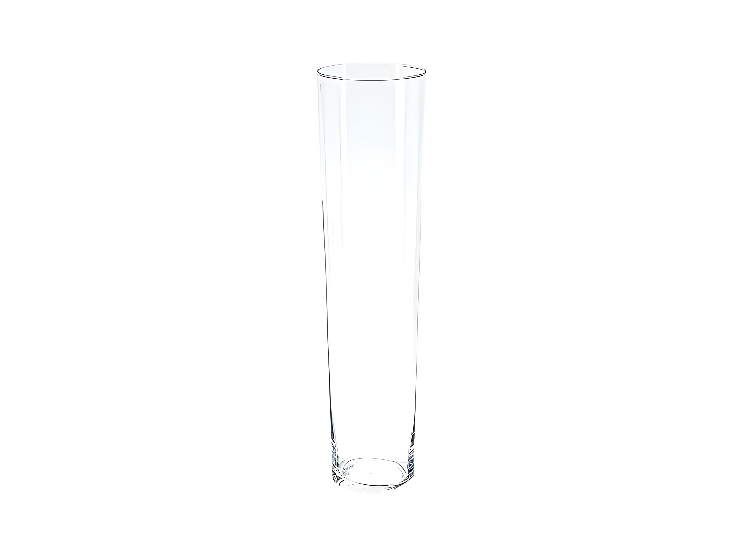 Vase Design "Conique" 70cm Transparent