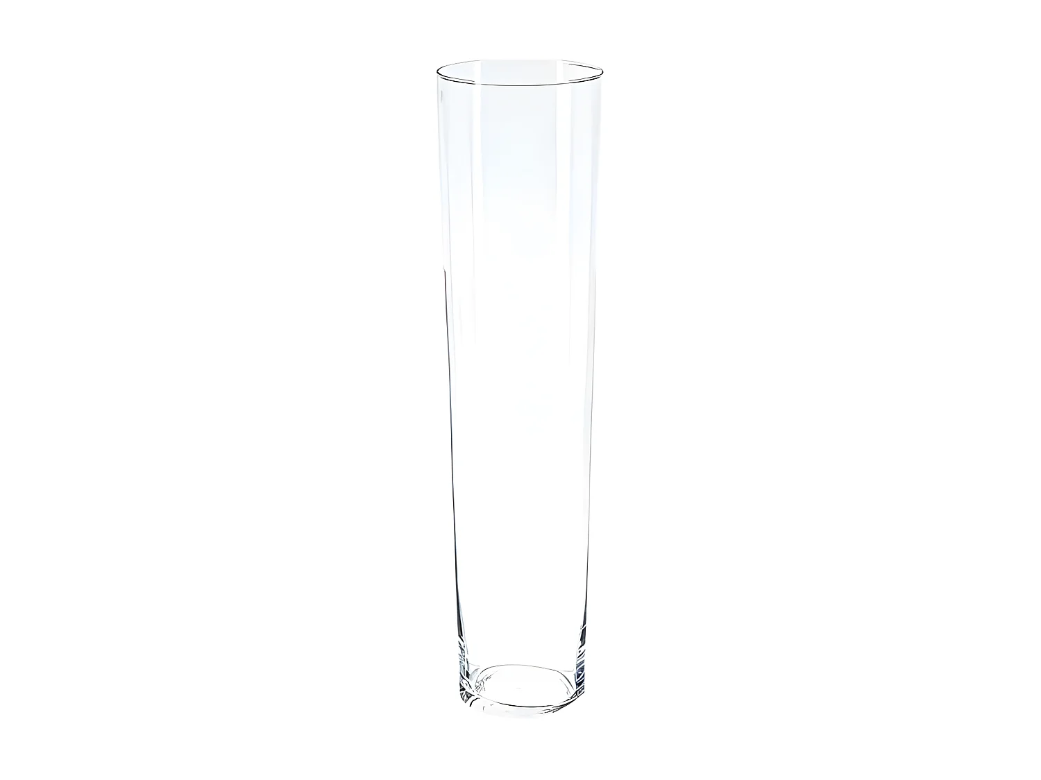 Vase Design "Conique" 70cm Transparent