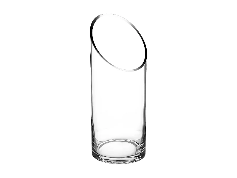 Vase en Verre "Cylindrique" 25cm Transparent