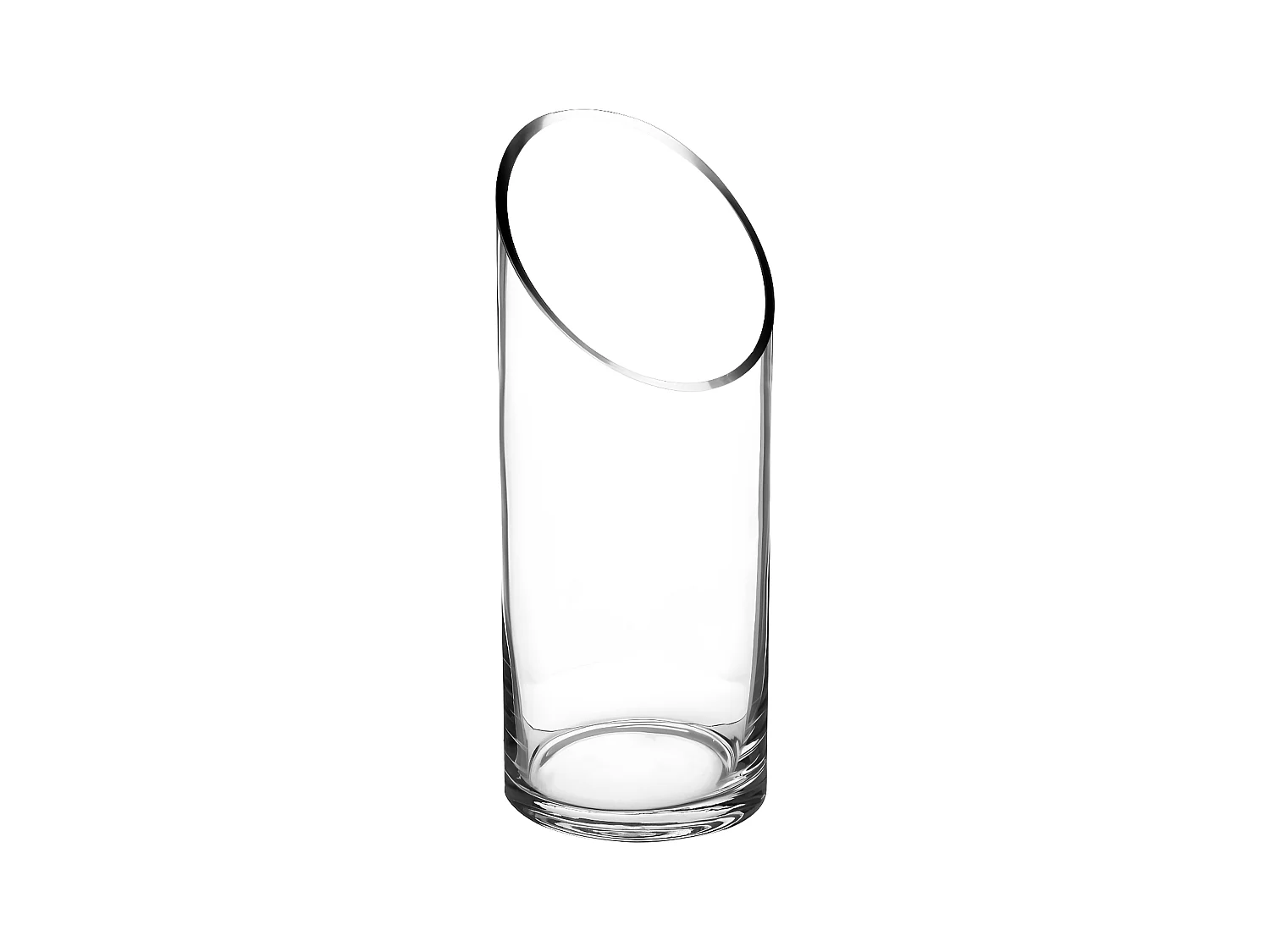 Vase en Verre "Cylindrique" 25cm Transparent