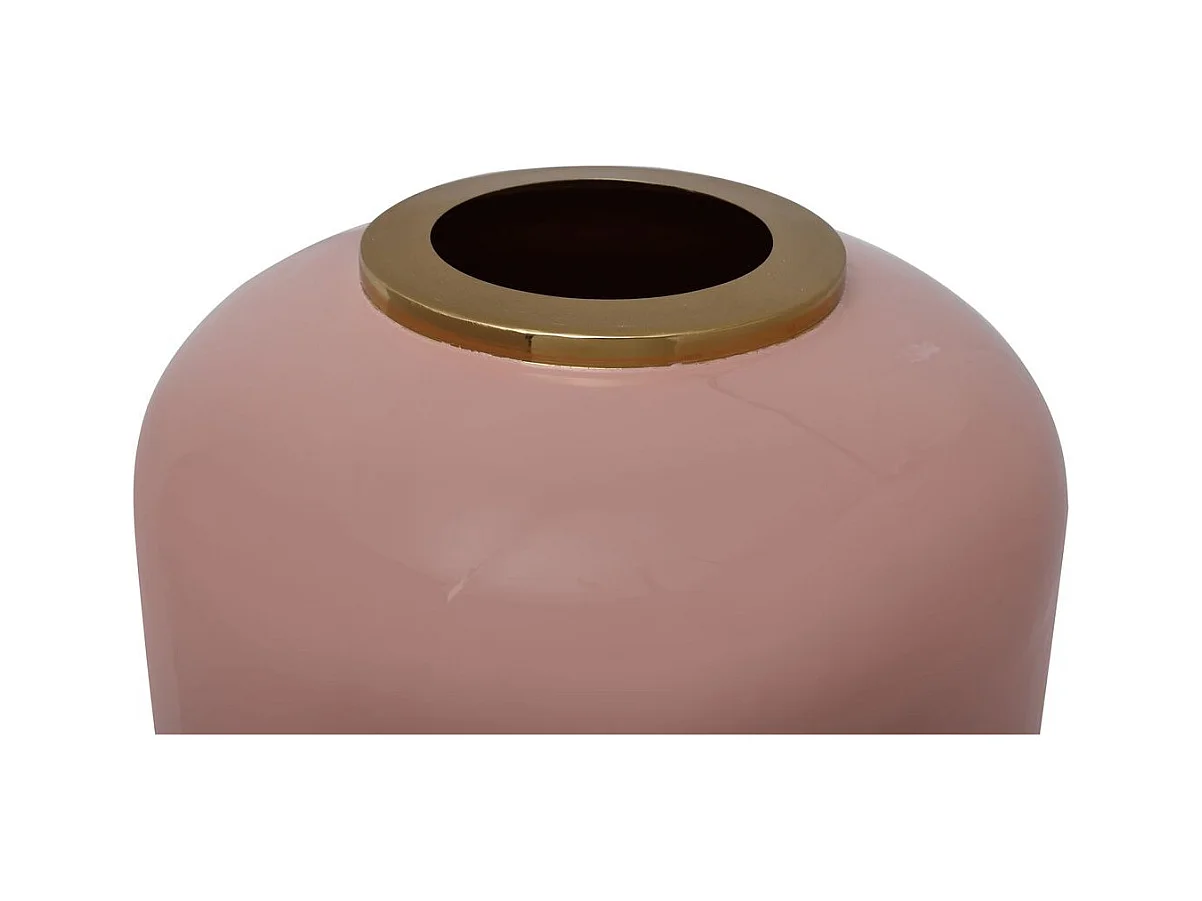 Vase Design "Touna" 81cm Rose & Or