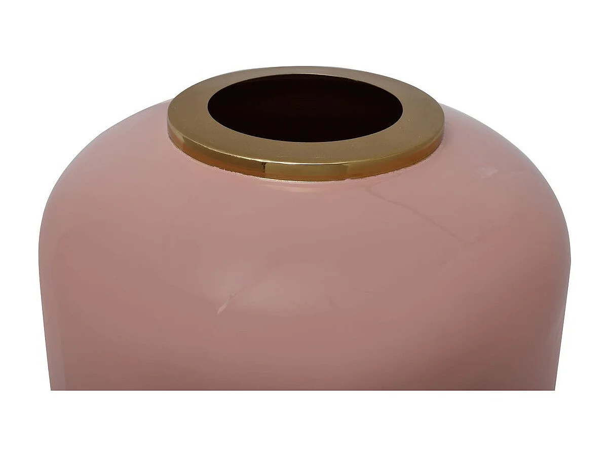 Vase Design "Touna" 81cm Rose & Or