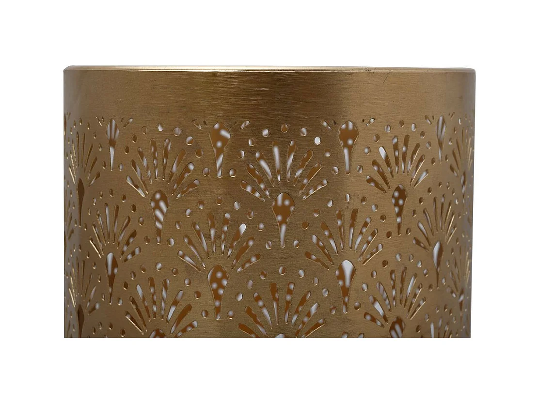 Vase Rond Design "Decoa" 121cm Gris & Or