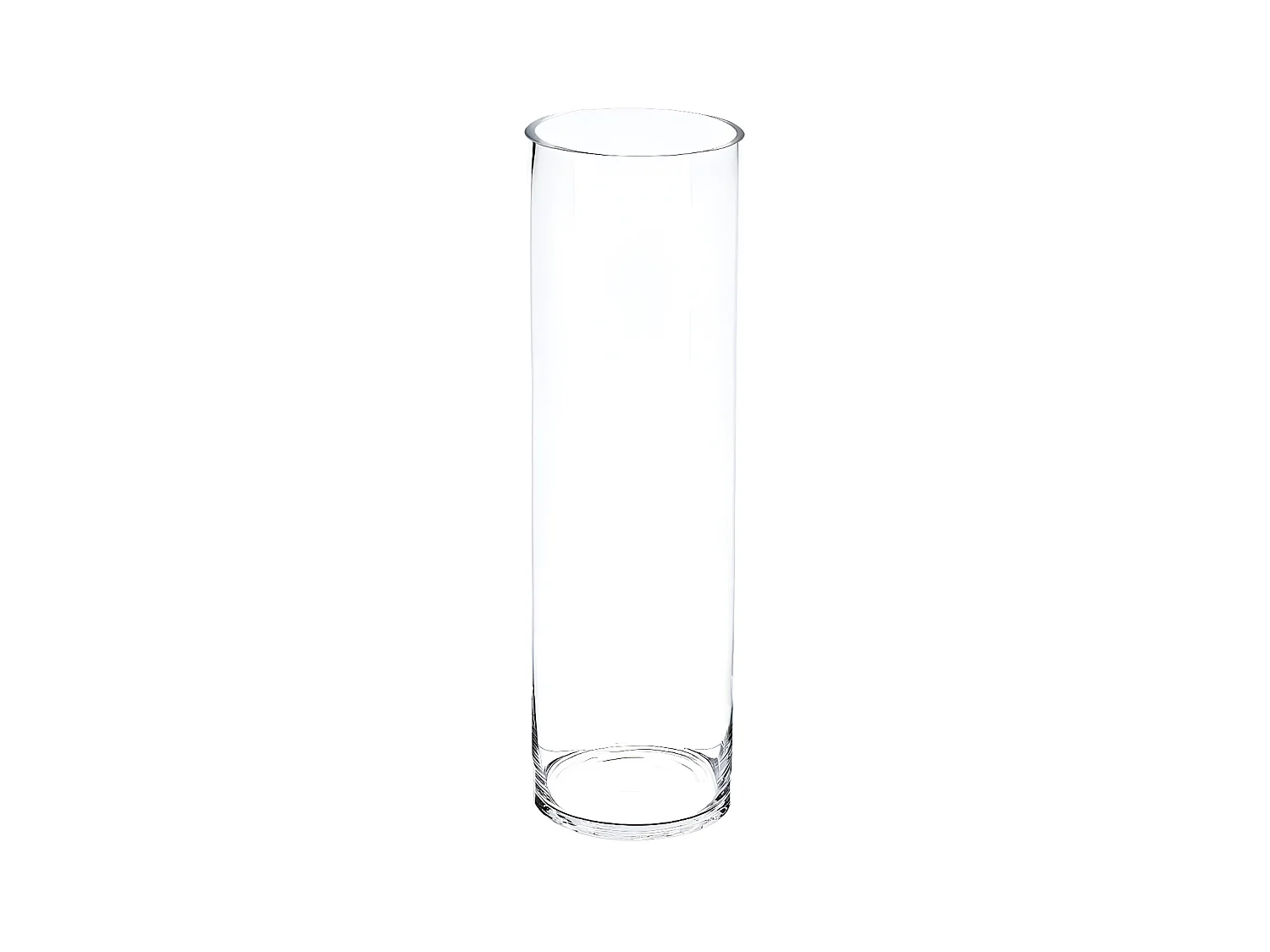 Vase Cylindrique 50cm Transparent