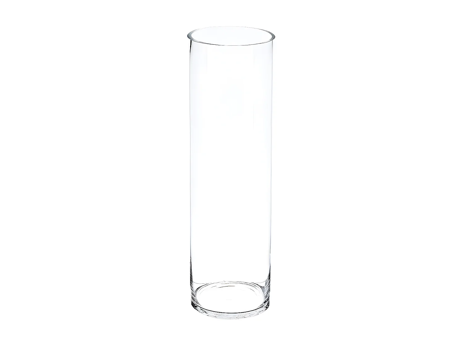 Vase Cylindrique 50cm Transparent