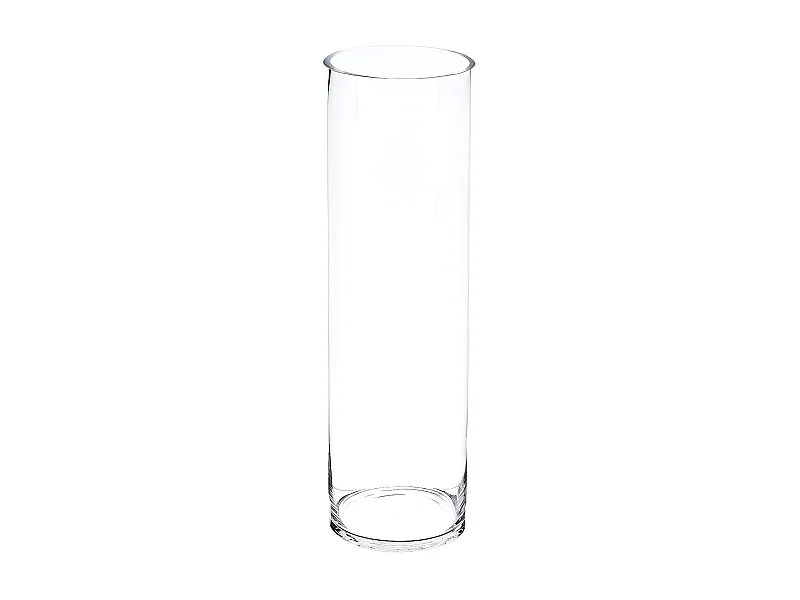 Vase Cylindrique 50cm Transparent