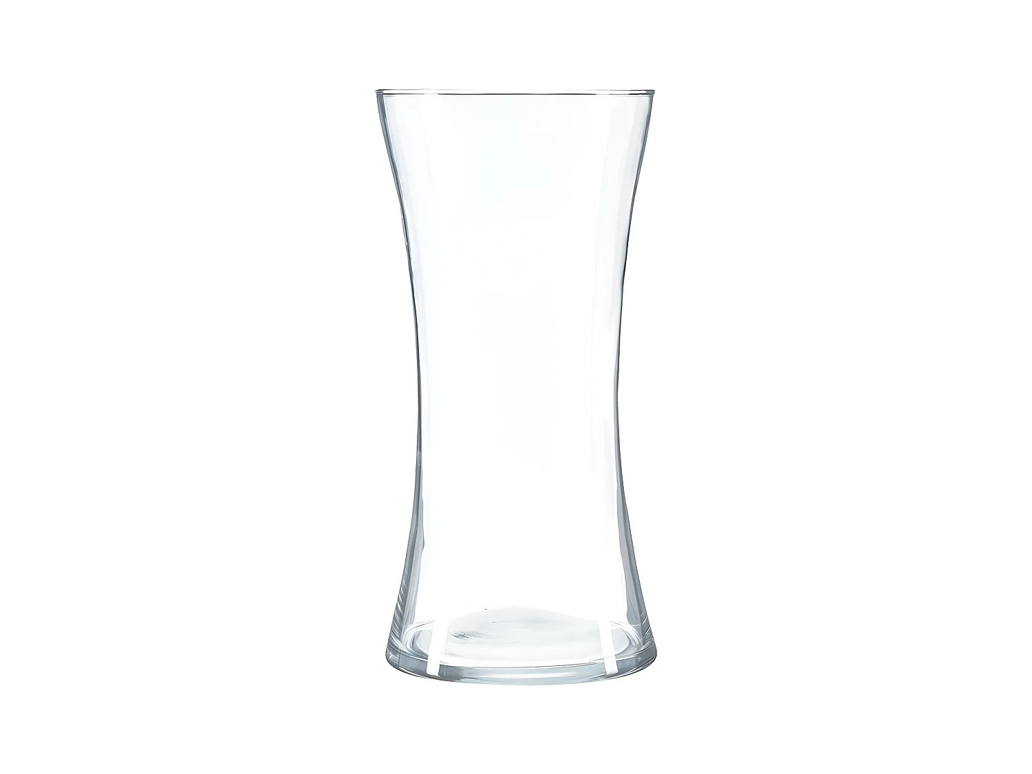 Vase Cintré en Verre "Laika" 30cm Transparent