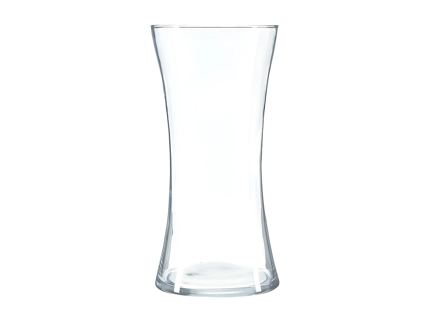 Vase Cintré en Verre "Laika" 30cm Transparent