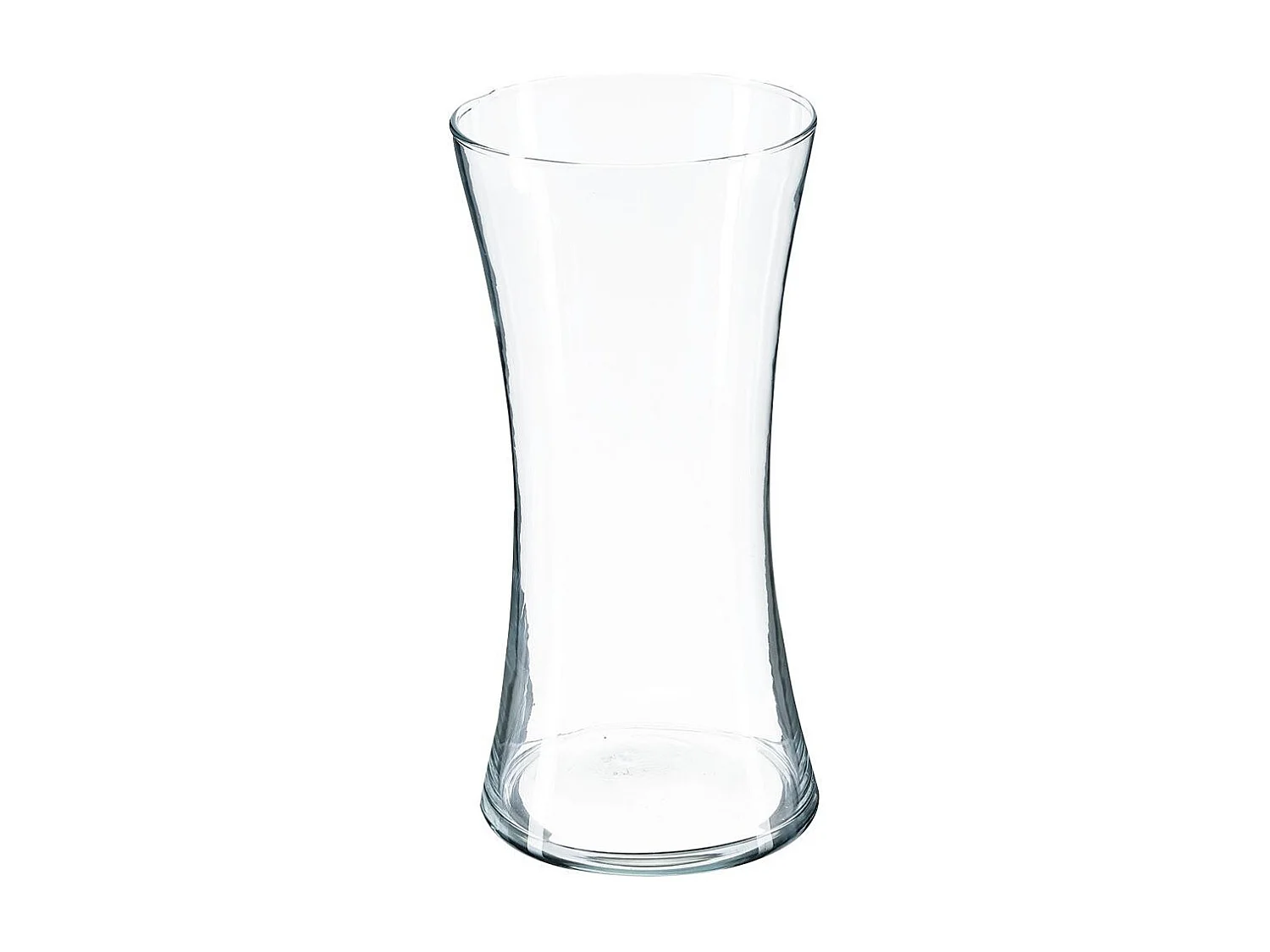 Vase Cintré en Verre "Laika" 30cm Transparent