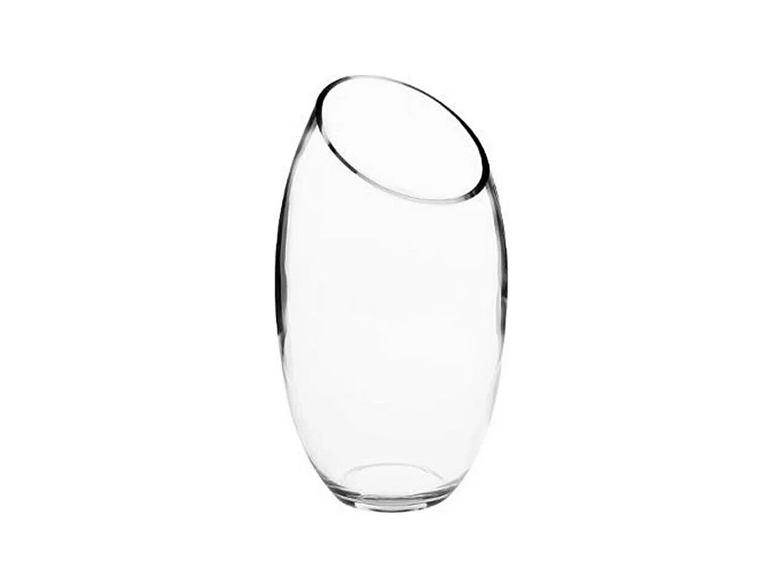 Vase en Verre "Bombé" 27cm Transparent