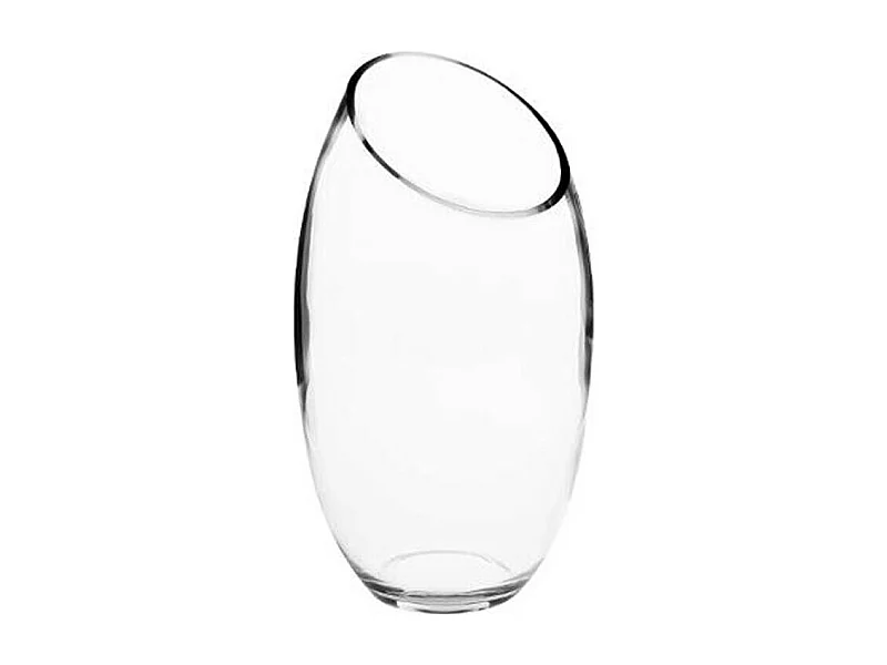 Vase en Verre "Bombé" 27cm Transparent