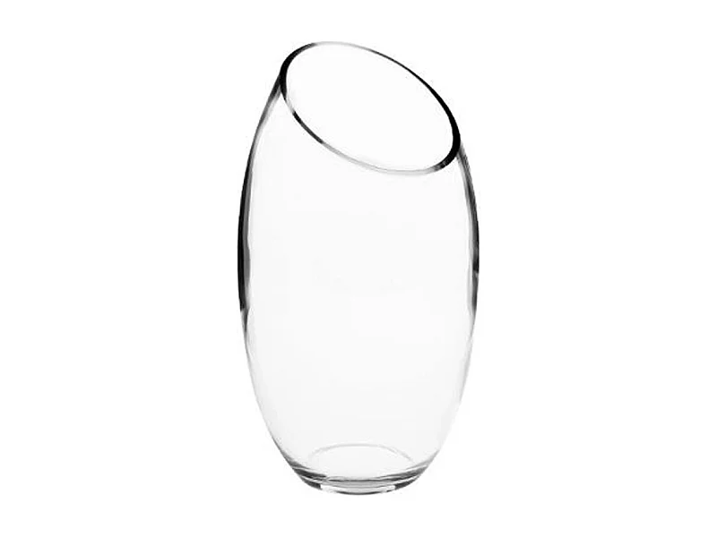 Vase en Verre "Bombé" 27cm Transparent