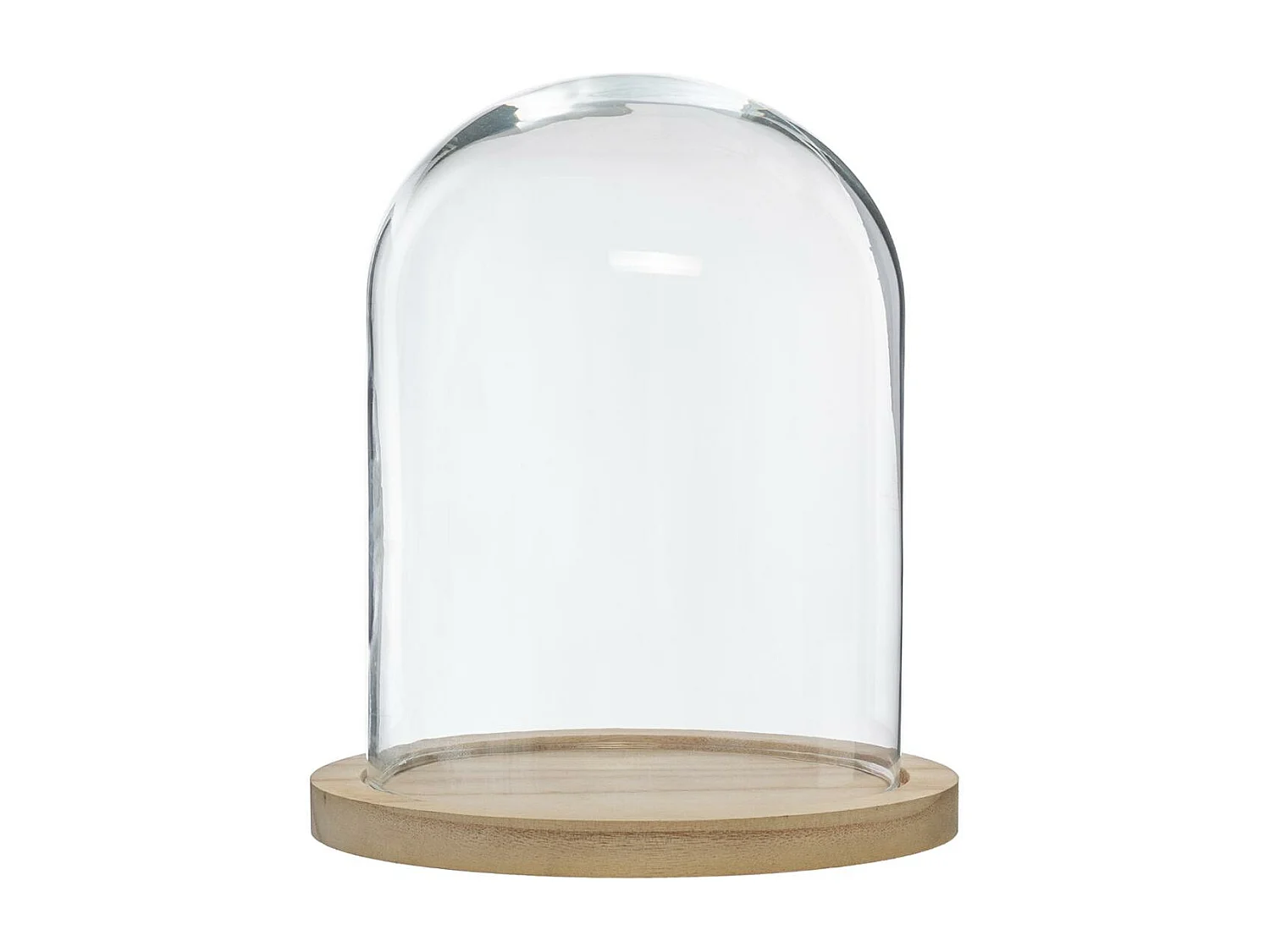 Cloche Décorative en Verre "Shine" 29cm Naturel