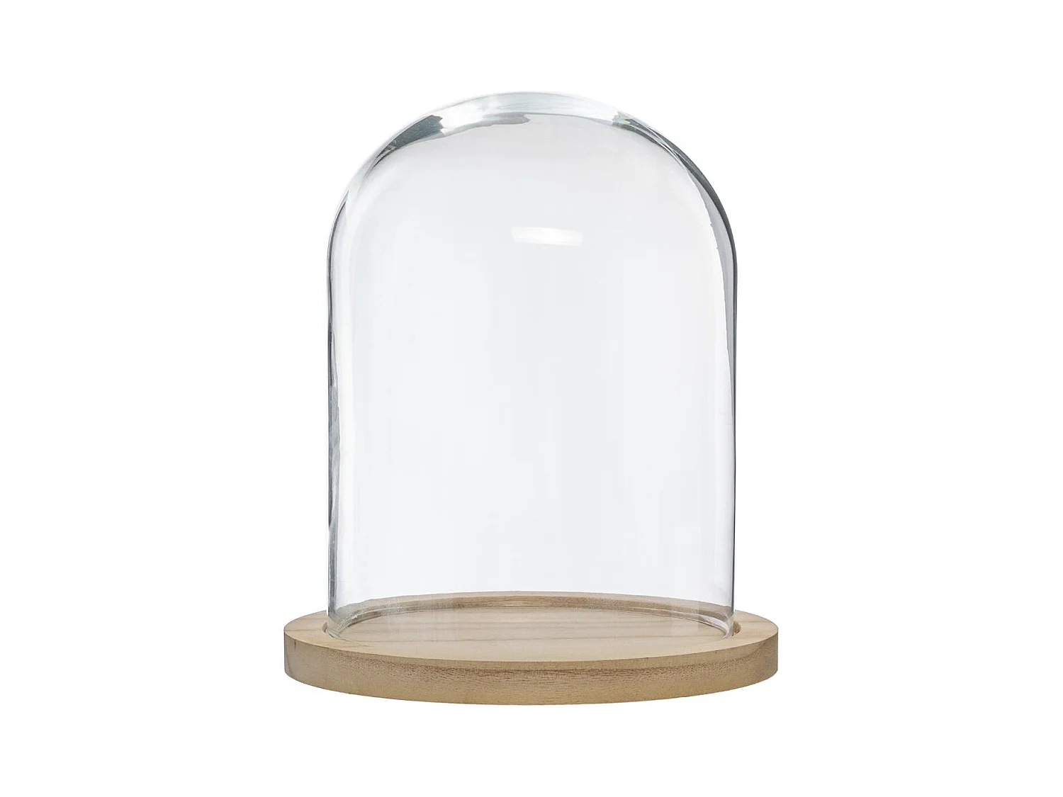 Cloche Décorative en Verre "Shine" 29cm Naturel