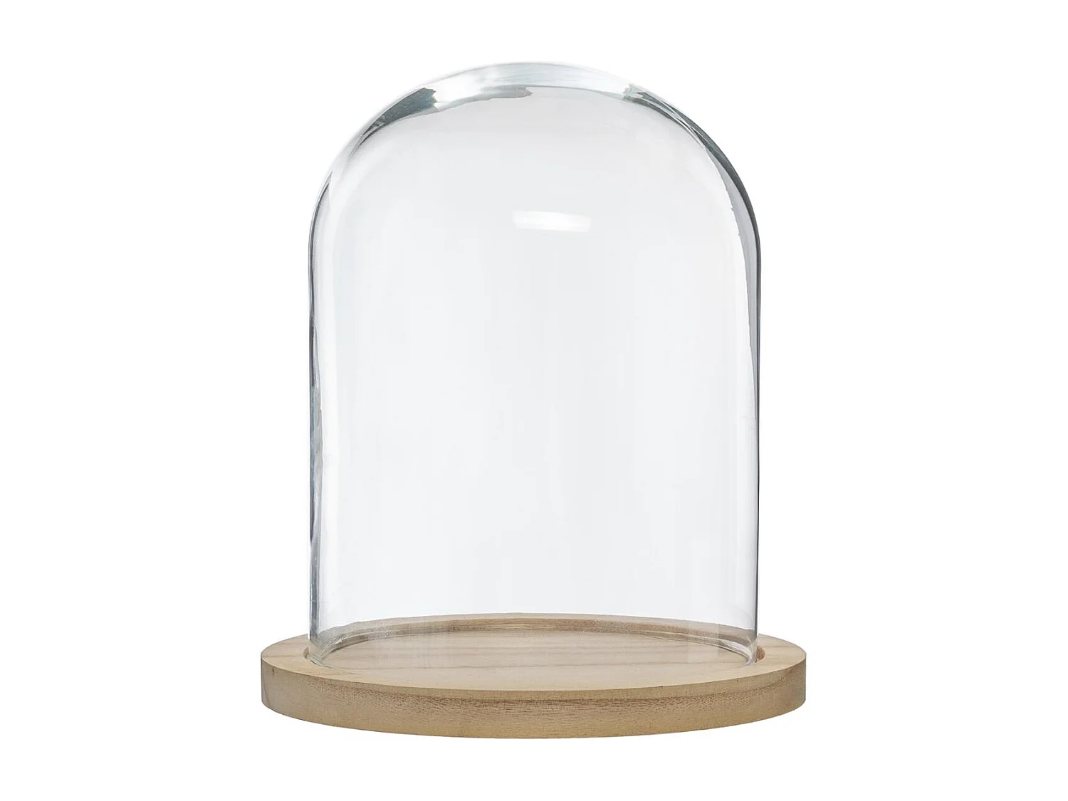 Cloche Décorative en Verre "Shine" 29cm Naturel
