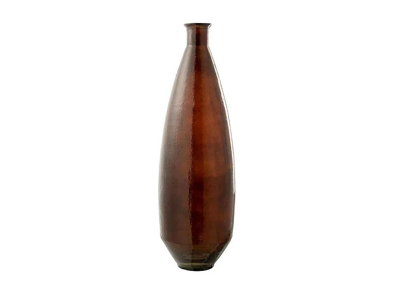 Vase Design en Verre "Cuiso" 81cm Marron Foncé