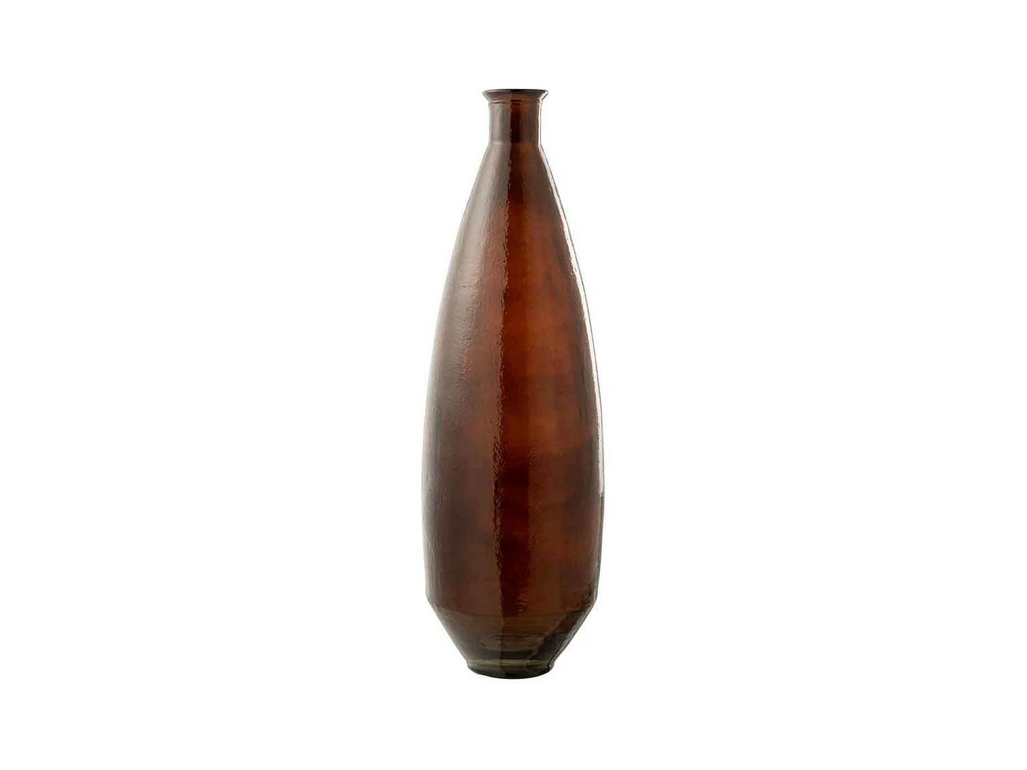 Vase Design en Verre "Cuiso" 81cm Marron Foncé