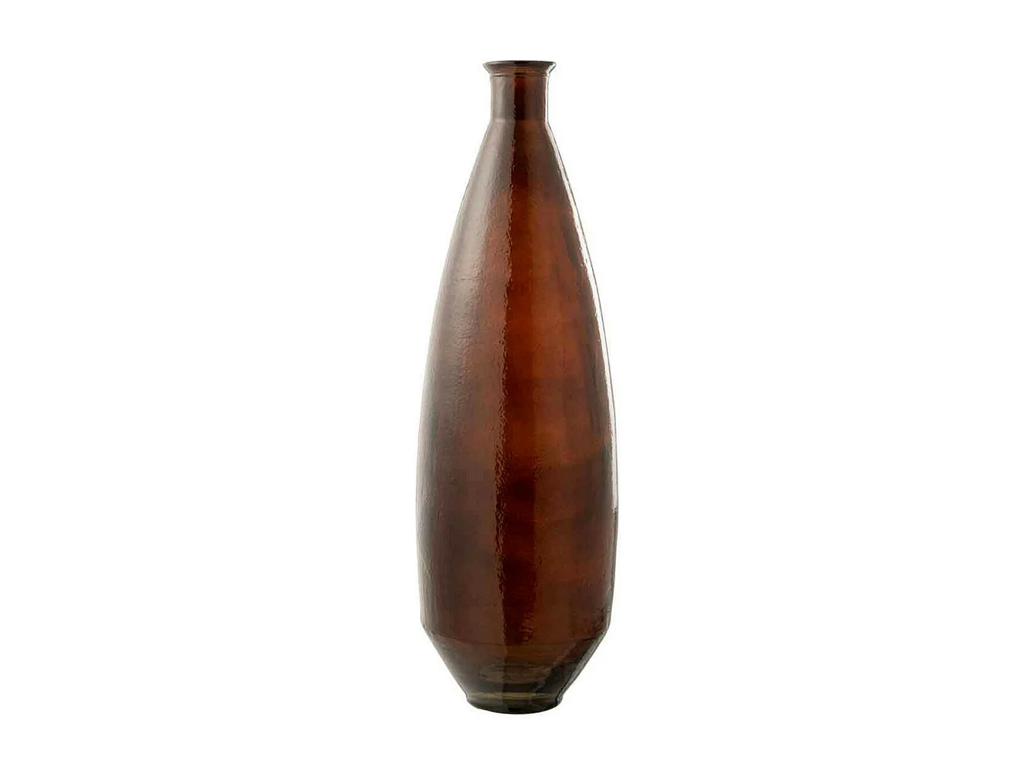 Vase Design en Verre "Cuiso" 81cm Marron Foncé