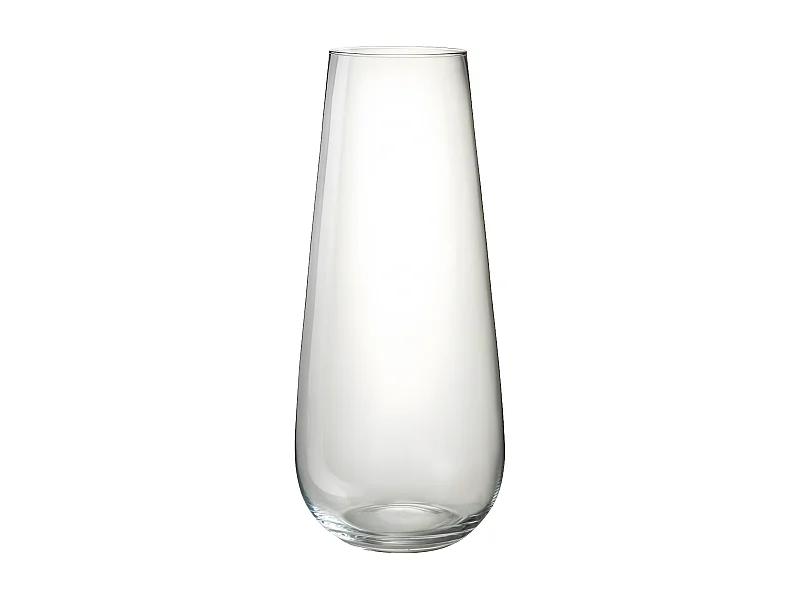 Vase Design en Verre "Lyna" 60cm Transparent