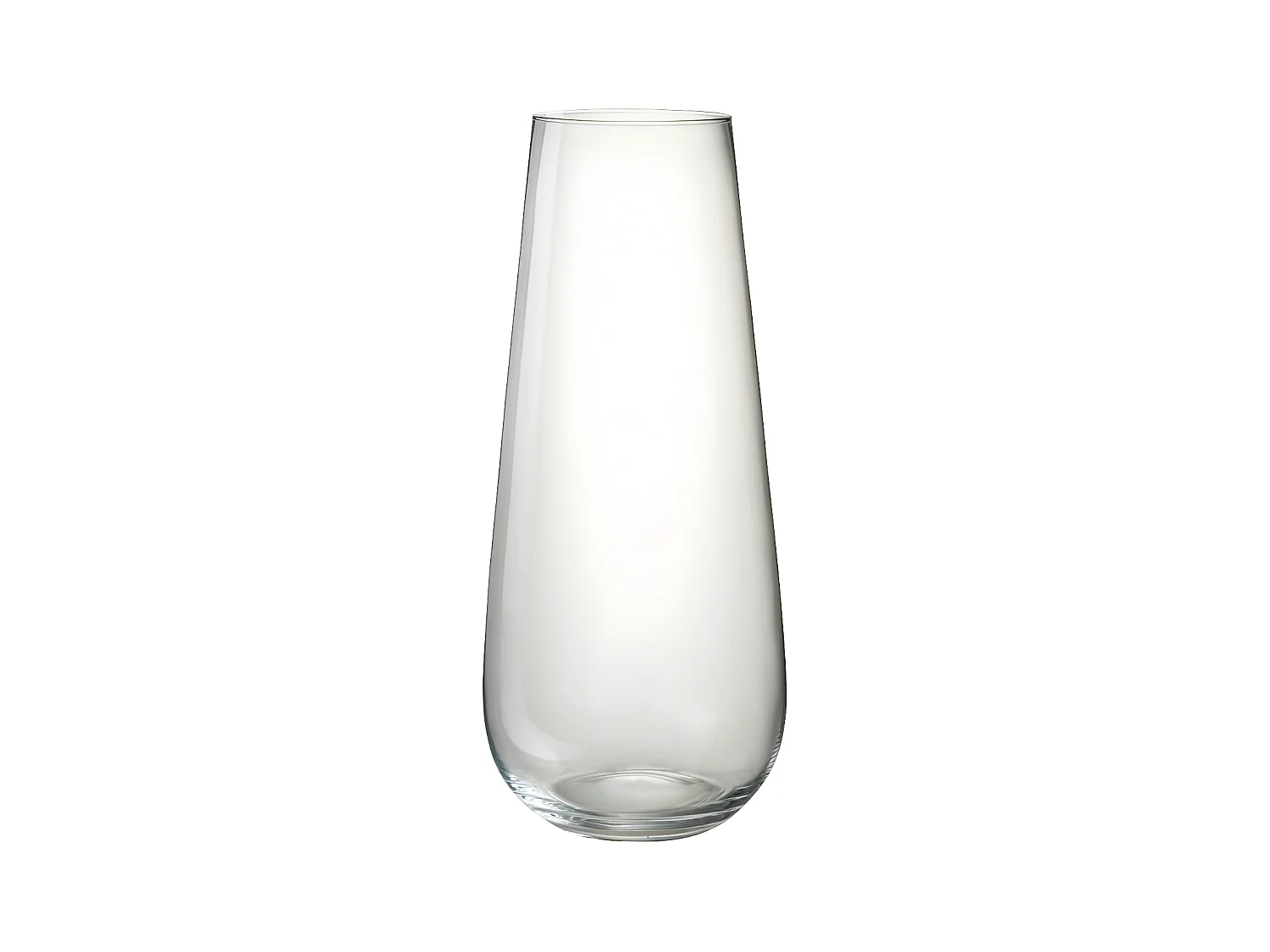 Vase Design en Verre "Lyna" 60cm Transparent