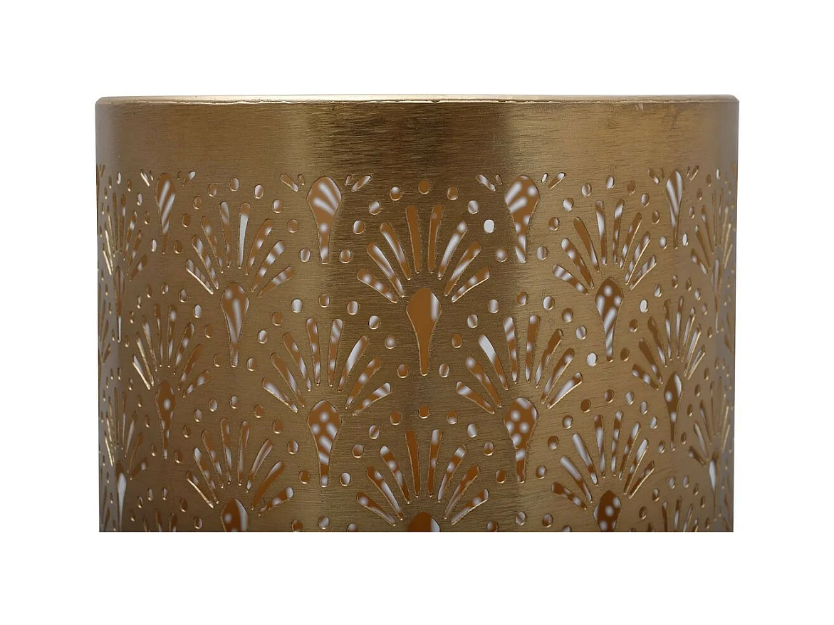 Vase Rond Design "Decoa" 60cm Rose & Or