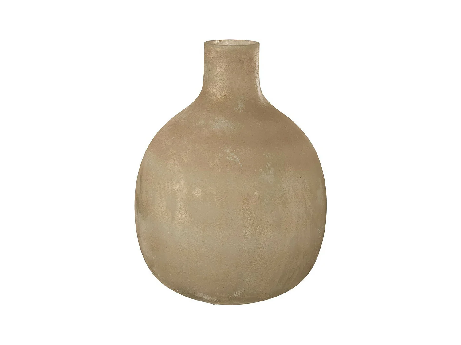 Vase Rond Design en Verre "Soda" 43cm Or