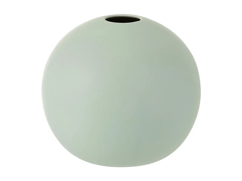 Vase Design "Boule Céramique" 18cm Vert Pastel