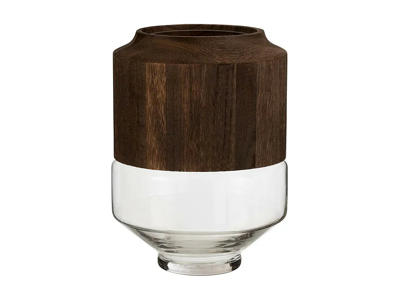 Vase Rond Design "Galupa" 31cm Marron