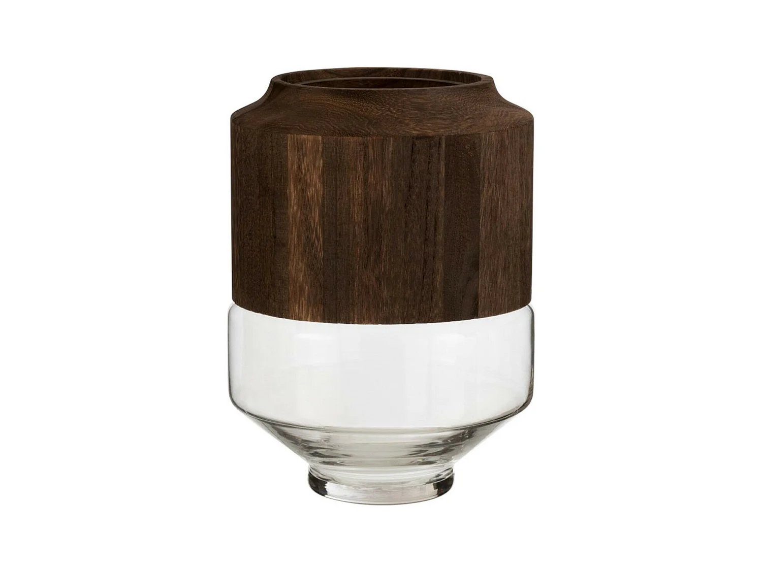 Vase Rond Design "Galupa" 31cm Marron