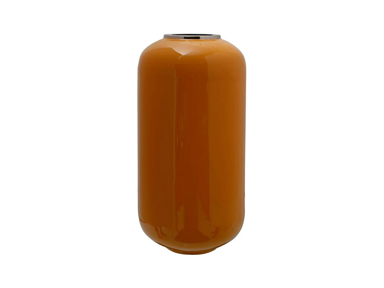 Vase Rond Design "Anita" 45cm Ocre & Argent