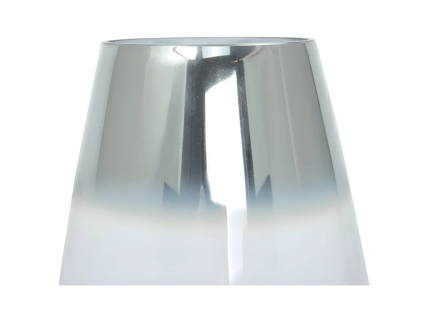 Vase Design en Verre "Saigon" 18cm Argent