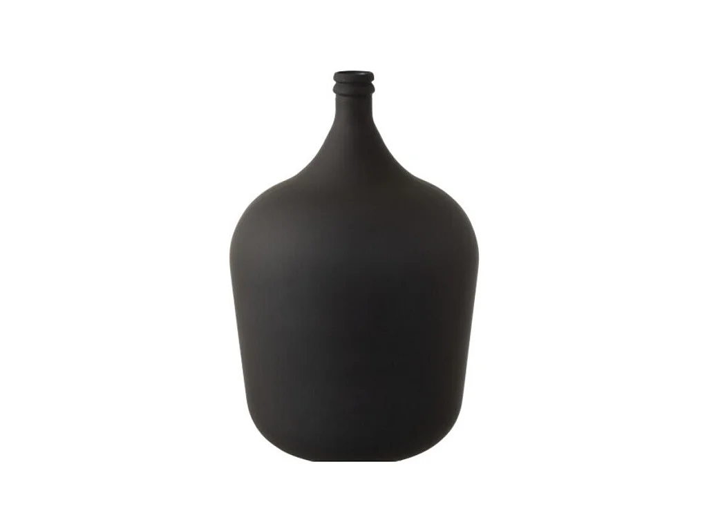 Vase Design en Verre "Gentle" 55cm Noir Mat