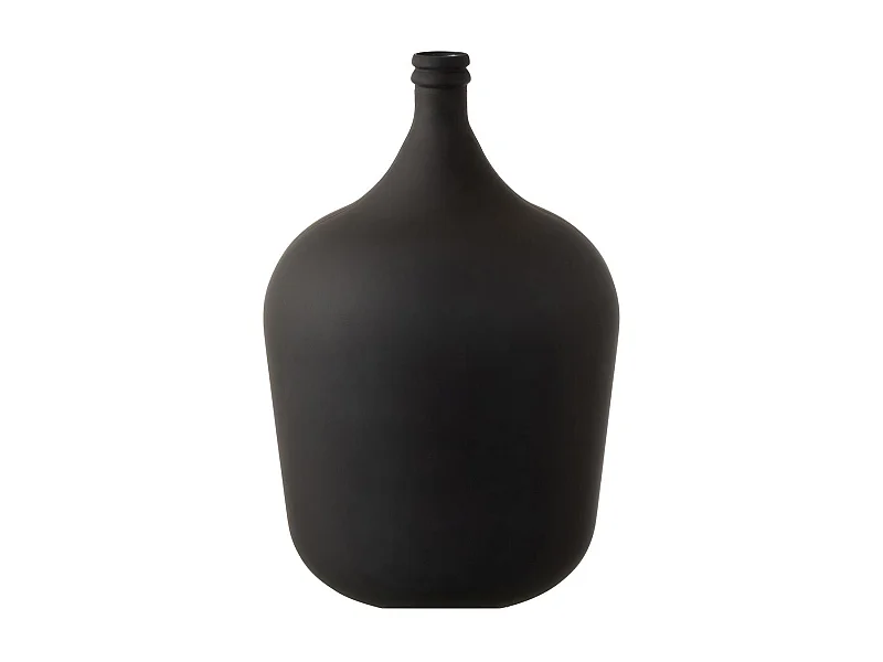 Vase Design en Verre "Gentle" 55cm Noir Mat