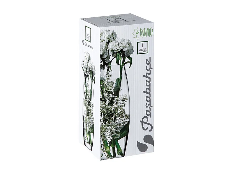 Vase Bombe "Flora" 26cm Transparent