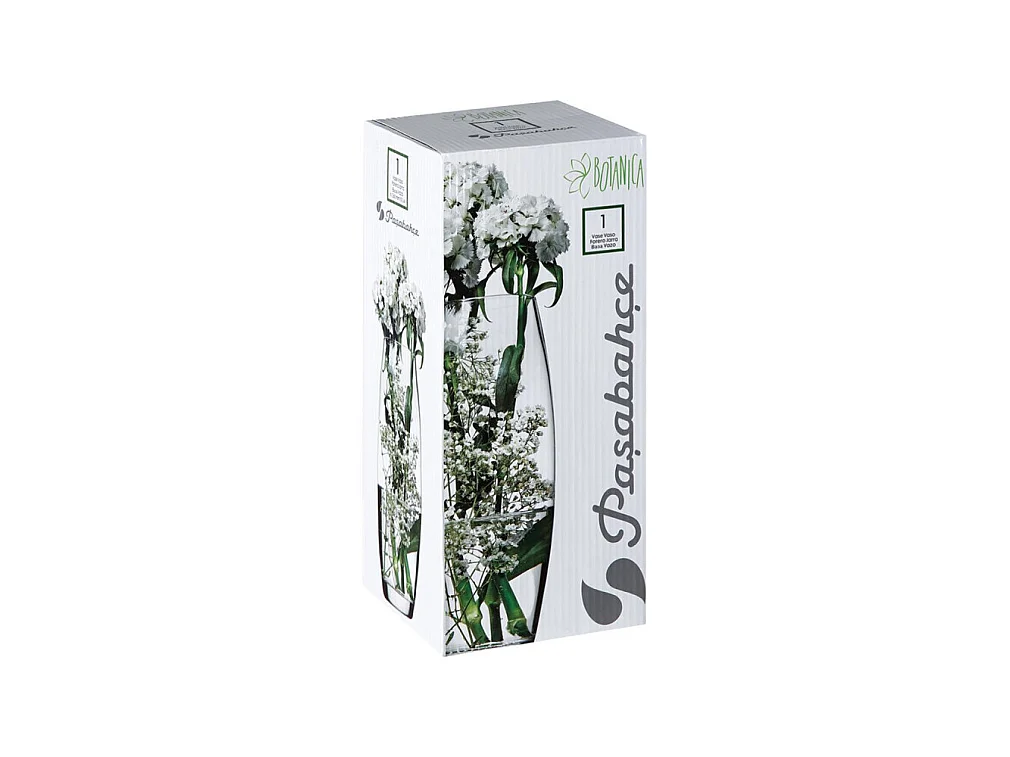 Vase Bombe "Flora" 26cm Transparent