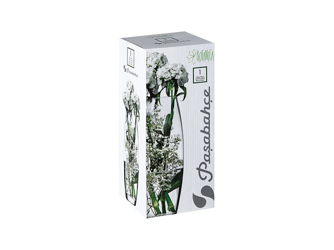 Vase Bombe "Flora" 26cm Transparent