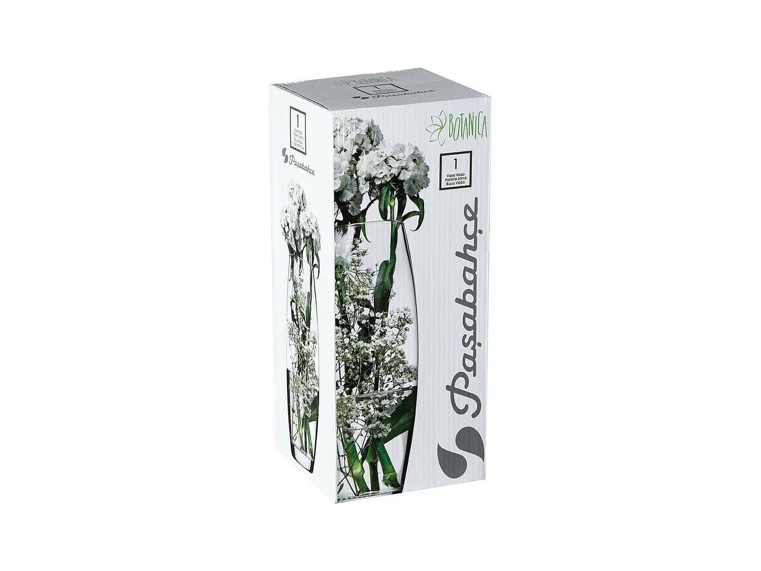 Vase Bombe "Flora" 26cm Transparent