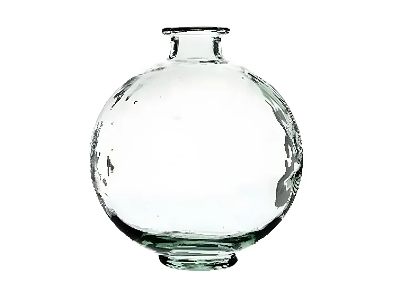 Vase Design en Verre "Khem" 27cm Transparent