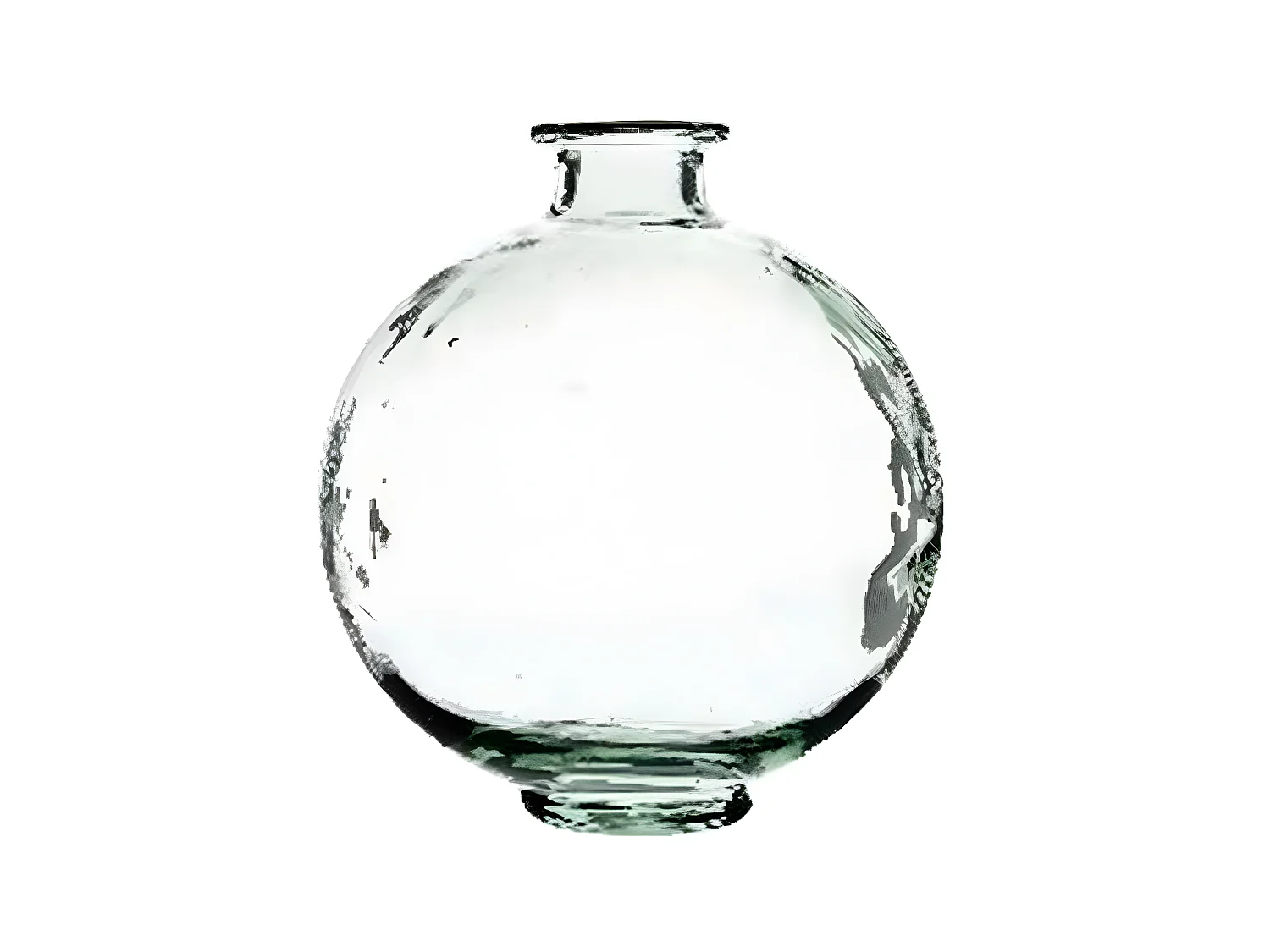 Vase Design en Verre "Khem" 27cm Transparent