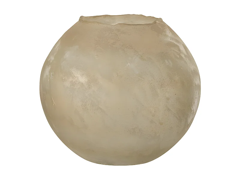 Vase Rond Design en Verre "Soda" 25cm Or