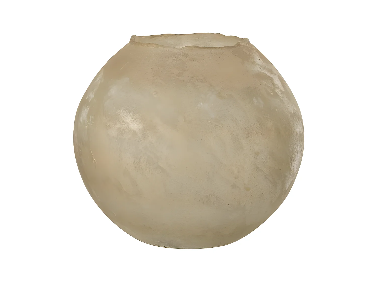 Vase Rond Design en Verre "Soda" 25cm Or