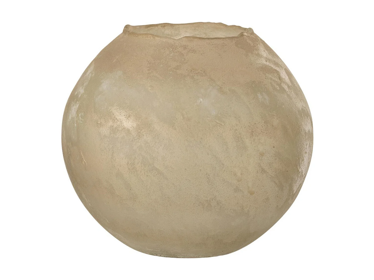 Vase Rond Design en Verre "Soda" 25cm Or