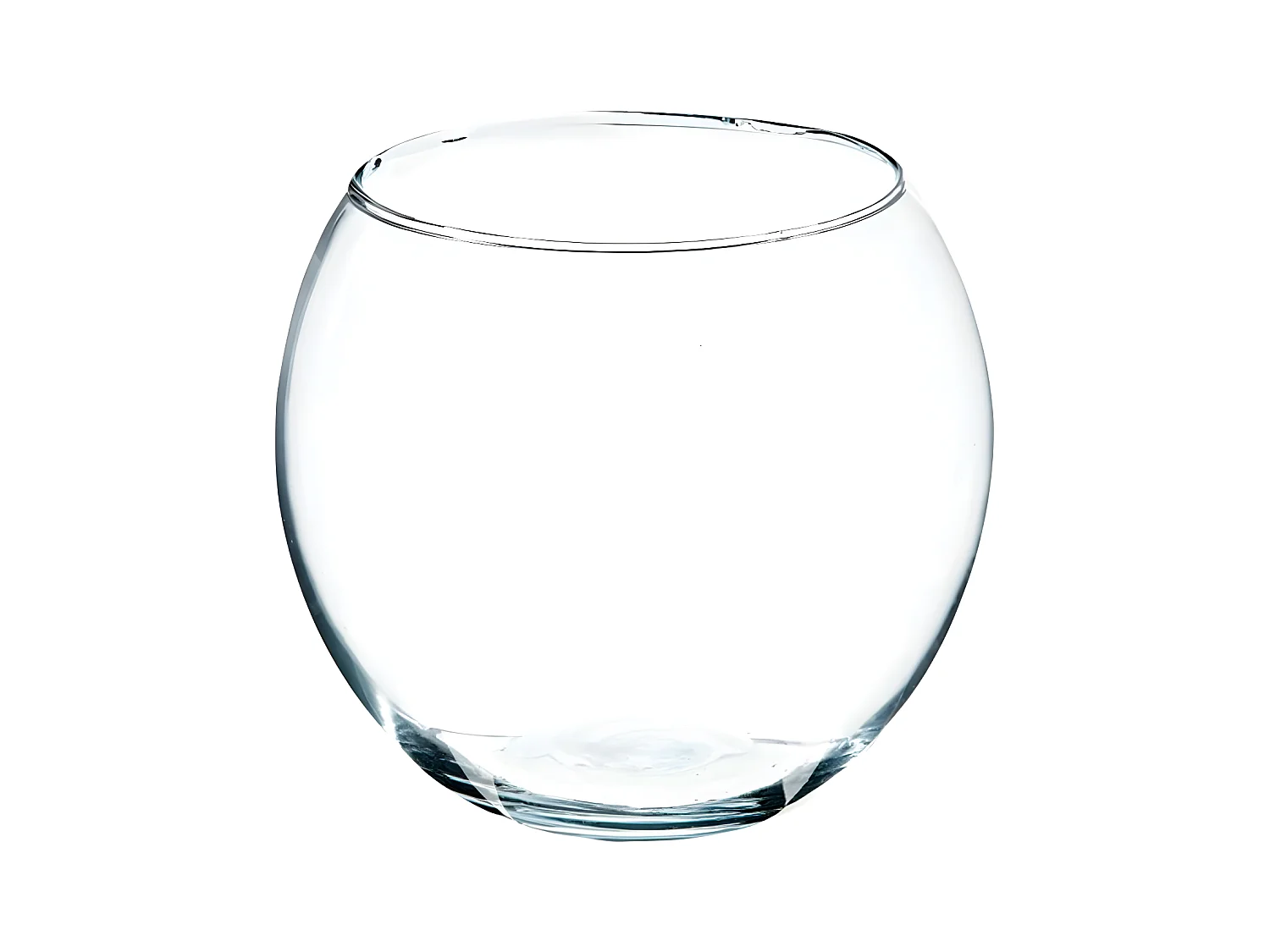Vase Boule en Verre "Frost" 15cm Transparent