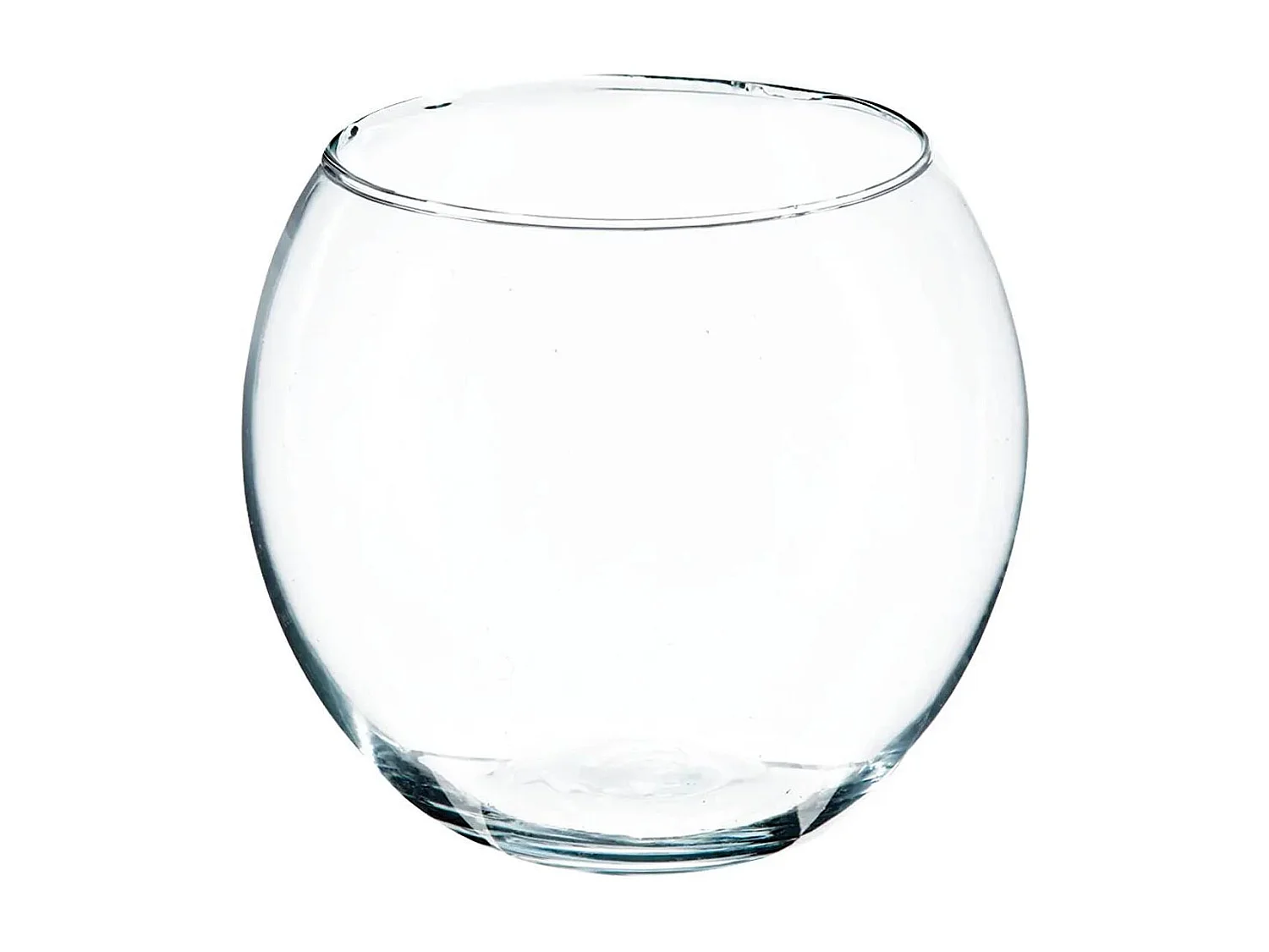 Vase Boule en Verre "Frost" 15cm Transparent