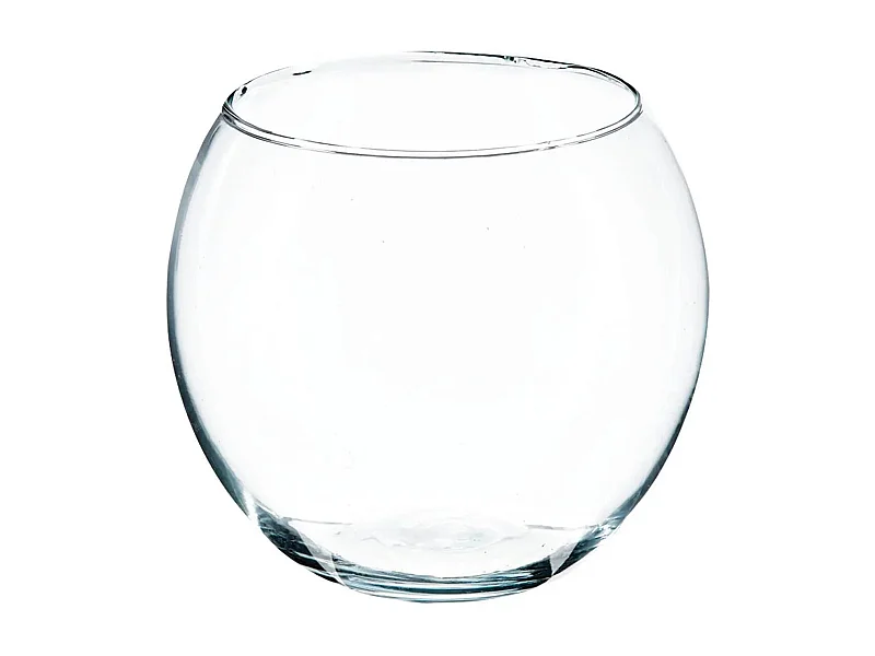 Vase Boule en Verre "Frost" 15cm Transparent