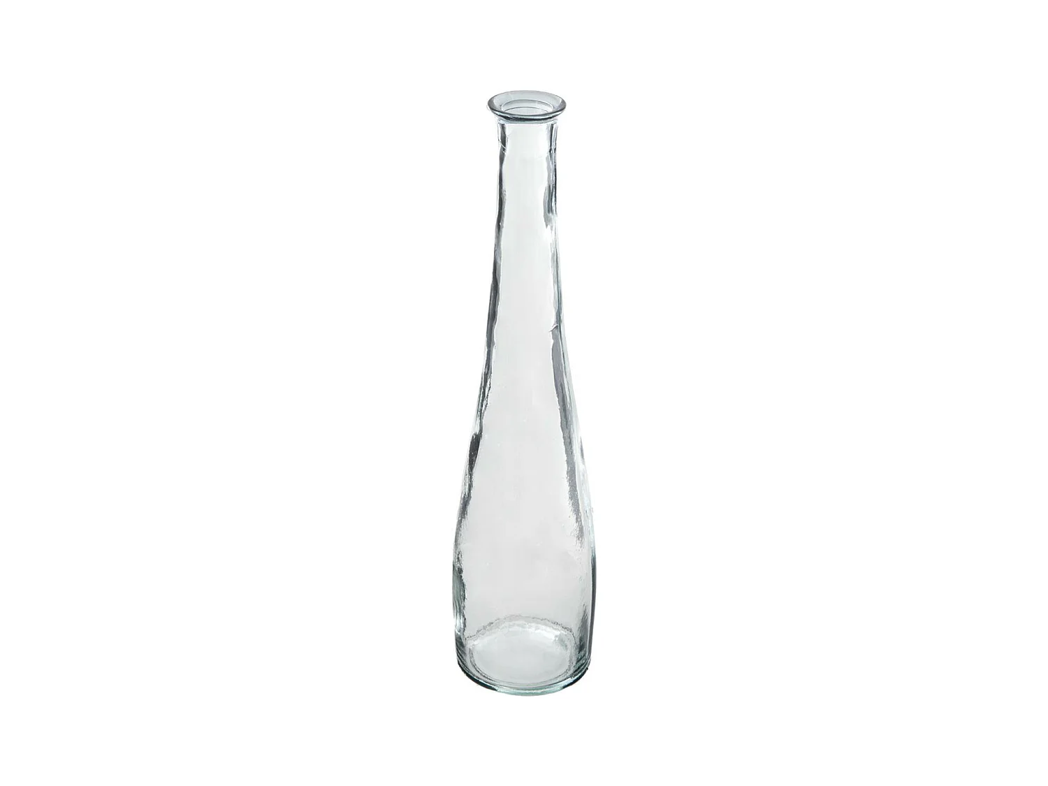 Vase en Verre Recyclé "Long" 80cm Transparent