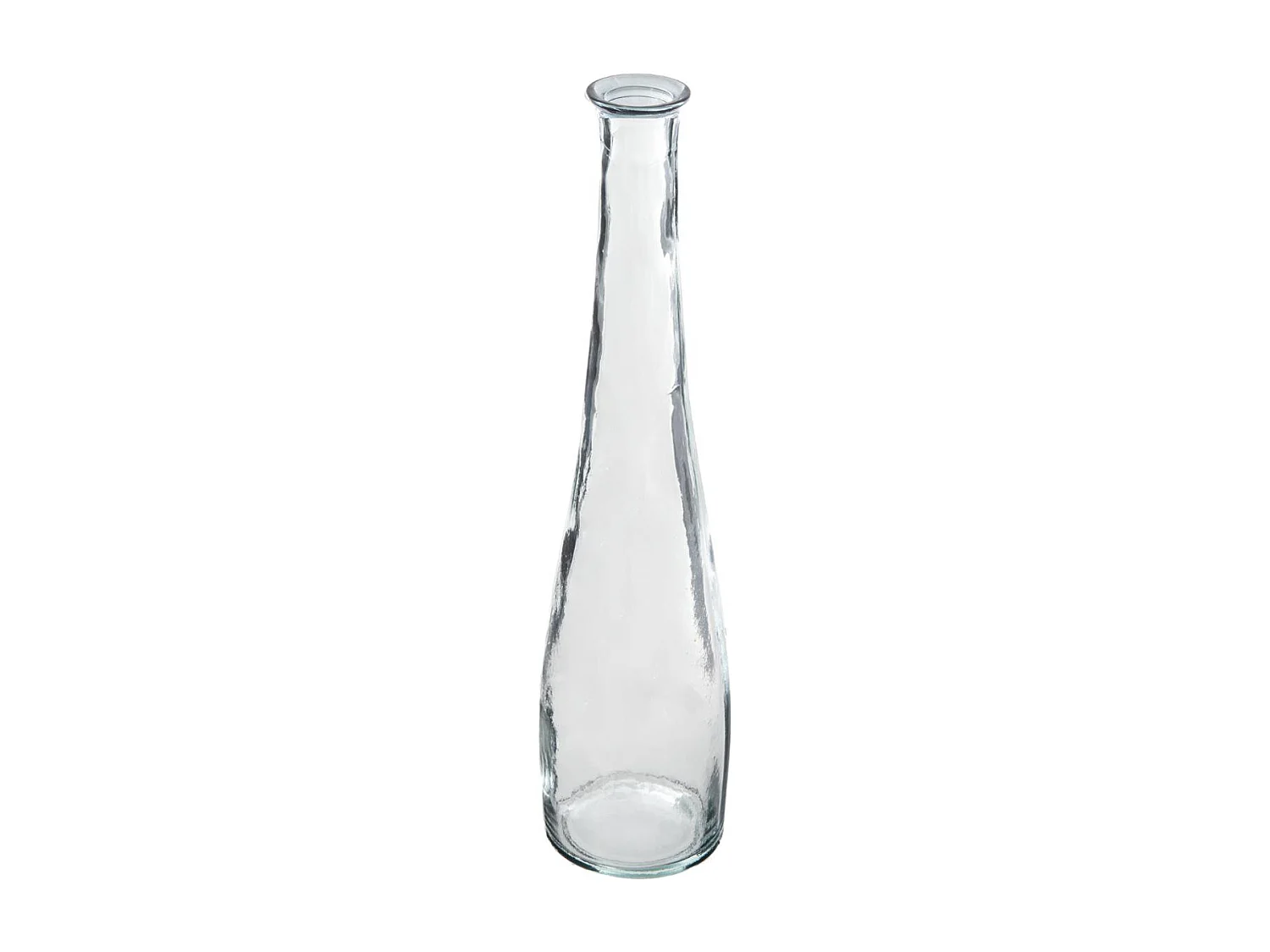 Vase en Verre Recyclé "Long" 80cm Transparent