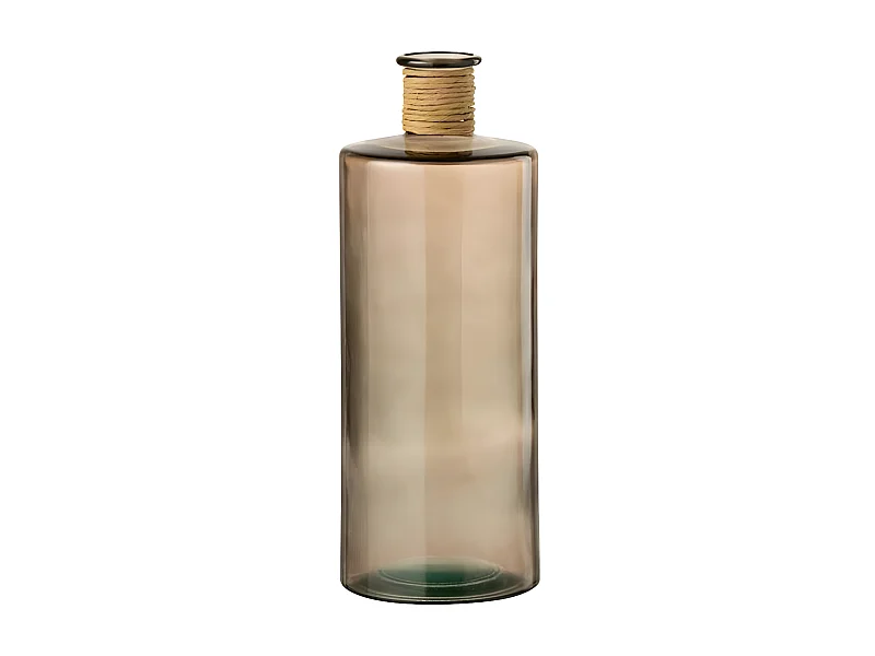 Vase Design en Verre "Safari" 40cm Marron